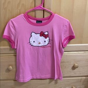 Hello Kitty cropped t-shirt: XL